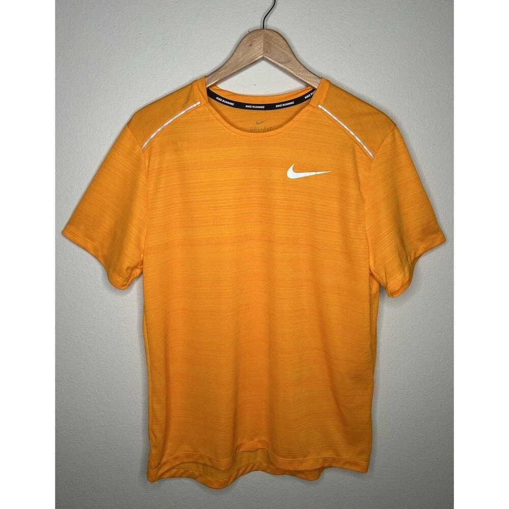 Nike Dri Fit Mens Size Large Reflective Running Gym Training Athletic T Shirt